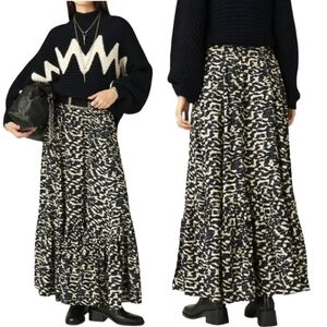 ba&sh Alexa Printed Maxi Skirt Size 34 US 2 (XS)